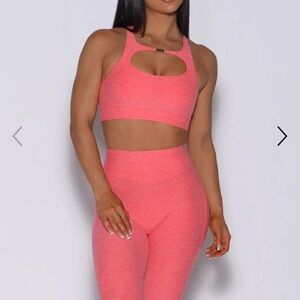 Bombshell sportswear set Papaya Sports bra S uplifting leggings XS